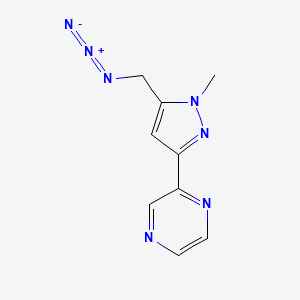 molecular formula C9H9N7 B1483309 2-(5-(azidomethyl)-1-methyl-1H-pyrazol-3-yl)pyrazine CAS No. 2098134-43-9