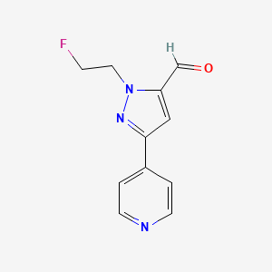 molecular formula C11H10FN3O B1483312 1-(2-氟乙基)-3-(吡啶-4-基)-1H-吡唑-5-甲醛 CAS No. 2097983-02-1