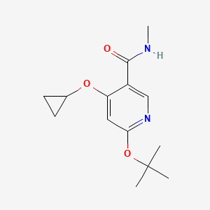 6-Tert-butoxy-4-cyclopropoxy-N-methylnicotinamide