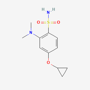 4-Cyclopropoxy-2-(dimethylamino)benzenesulfonamide