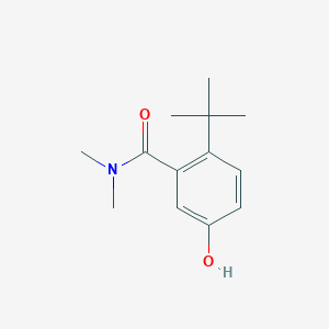 molecular formula C13H19NO2 B14833153 2-Tert-butyl-5-hydroxy-N,N-dimethylbenzamide 