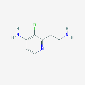 molecular formula C7H10ClN3 B14833156 2-(2-Aminoethyl)-3-chloropyridin-4-amine 