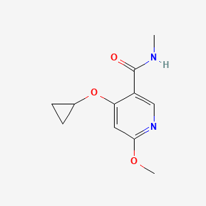 4-Cyclopropoxy-6-methoxy-N-methylnicotinamide