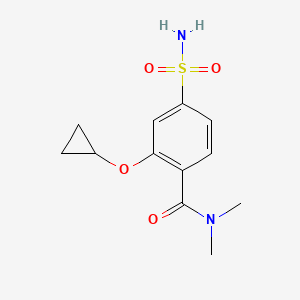 2-Cyclopropoxy-N,N-dimethyl-4-sulfamoylbenzamide