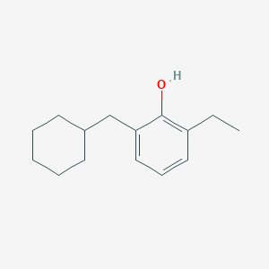 molecular formula C15H22O B14833281 2-(Cyclohexylmethyl)-6-ethylphenol 