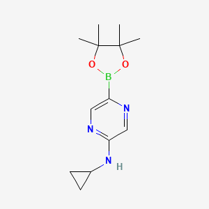 5-(Cyclopropylamino)pyrazin-2-ylboronic acid pinacol ester