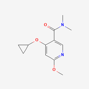 4-Cyclopropoxy-6-methoxy-N,N-dimethylnicotinamide