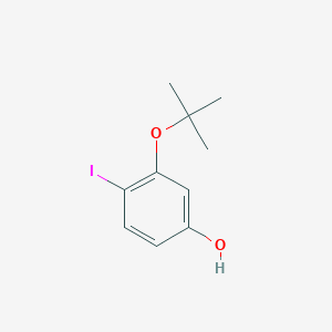 molecular formula C10H13IO2 B14833384 3-(Tert-butoxy)-4-iodophenol 