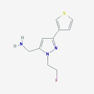 (1-(2-fluoroethyl)-3-(thiophen-3-yl)-1H-pyrazol-5-yl)methanamine