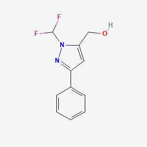 (1-(difluoromethyl)-3-phenyl-1H-pyrazol-5-yl)methanol