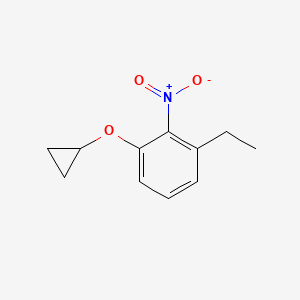 1-Cyclopropoxy-3-ethyl-2-nitrobenzene