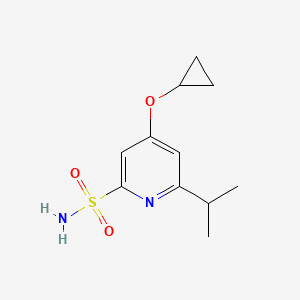 4-Cyclopropoxy-6-isopropylpyridine-2-sulfonamide