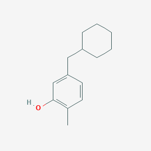 5-(Cyclohexylmethyl)-2-methylphenol