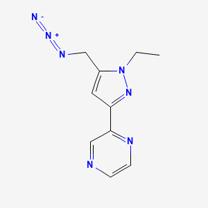 2-(5-(azidomethyl)-1-ethyl-1H-pyrazol-3-yl)pyrazine