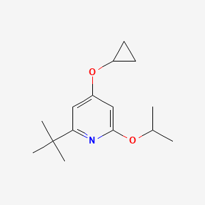 molecular formula C15H23NO2 B14833470 2-Tert-butyl-4-cyclopropoxy-6-isopropoxypyridine 