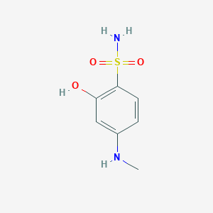 molecular formula C7H10N2O3S B14833512 2-Hydroxy-4-(methylamino)benzenesulfonamide 