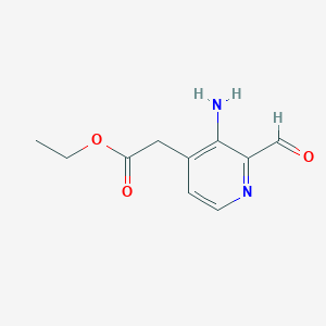 Ethyl (3-amino-2-formylpyridin-4-YL)acetate