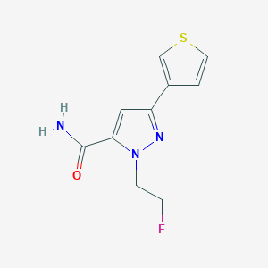 1-(2-fluoroethyl)-3-(thiophen-3-yl)-1H-pyrazole-5-carboxamide