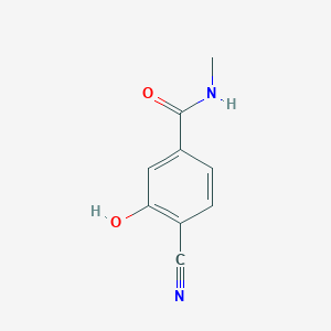 molecular formula C9H8N2O2 B14833586 4-Cyano-3-hydroxy-N-methylbenzamide 