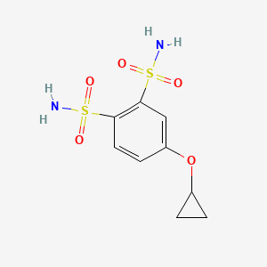 4-Cyclopropoxybenzene-1,2-disulfonamide