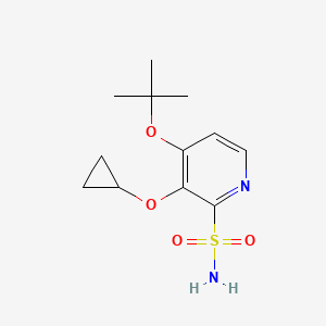 4-Tert-butoxy-3-cyclopropoxypyridine-2-sulfonamide