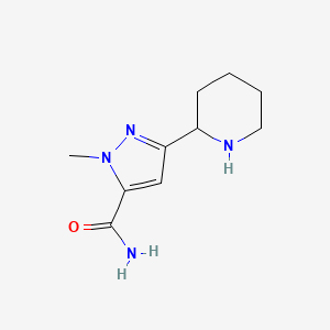 1-methyl-3-(piperidin-2-yl)-1H-pyrazole-5-carboxamide