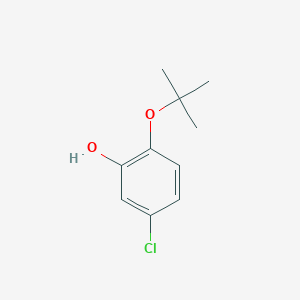 molecular formula C10H13ClO2 B14833630 2-(Tert-butoxy)-5-chlorophenol 