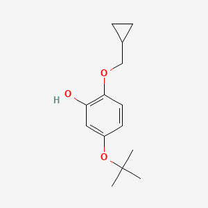 5-Tert-butoxy-2-(cyclopropylmethoxy)phenol