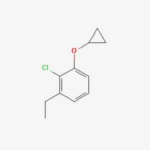 2-Chloro-1-cyclopropoxy-3-ethylbenzene