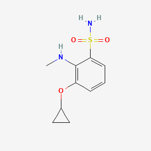 molecular formula C10H14N2O3S B14833676 3-Cyclopropoxy-2-(methylamino)benzenesulfonamide 