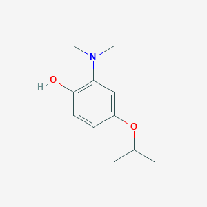 molecular formula C11H17NO2 B14833682 2-(Dimethylamino)-4-isopropoxyphenol 