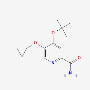 4-Tert-butoxy-5-cyclopropoxypicolinamide