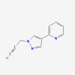 molecular formula C11H9N3 B1483377 2-(1-(prop-2-yn-1-yl)-1H-pyrazol-4-yl)pyridine CAS No. 2098022-34-3