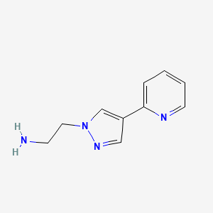 molecular formula C10H12N4 B1483378 2-(4-(pyridin-2-yl)-1H-pyrazol-1-yl)ethan-1-amine CAS No. 1862871-47-3