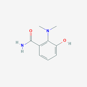 molecular formula C9H12N2O2 B14833808 2-(Dimethylamino)-3-hydroxybenzamide 