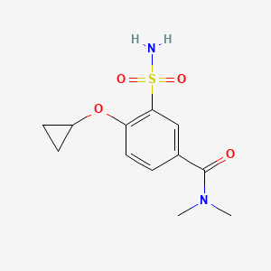 4-Cyclopropoxy-N,N-dimethyl-3-sulfamoylbenzamide