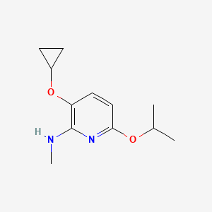 3-Cyclopropoxy-6-isopropoxy-N-methylpyridin-2-amine