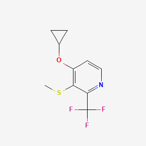 4-Cyclopropoxy-3-(methylthio)-2-(trifluoromethyl)pyridine