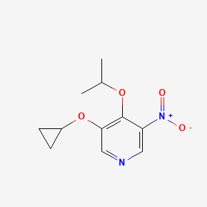 3-Cyclopropoxy-4-isopropoxy-5-nitropyridine