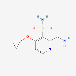 2-(Aminomethyl)-4-cyclopropoxypyridine-3-sulfonamide