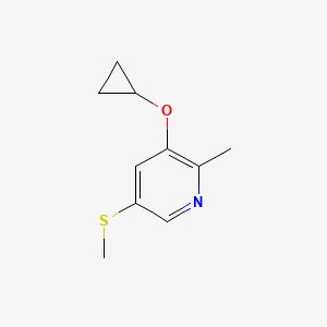 3-Cyclopropoxy-2-methyl-5-(methylthio)pyridine