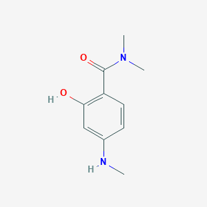 molecular formula C10H14N2O2 B14833913 2-Hydroxy-N,N-dimethyl-4-(methylamino)benzamide 