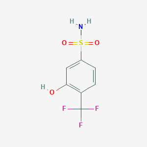 molecular formula C7H6F3NO3S B14833915 3-Hydroxy-4-(trifluoromethyl)benzenesulfonamide 