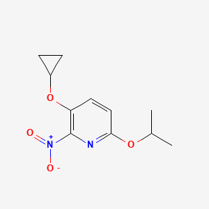 3-Cyclopropoxy-6-isopropoxy-2-nitropyridine