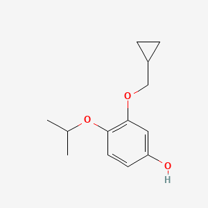 3-(Cyclopropylmethoxy)-4-isopropoxyphenol