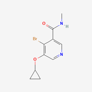 4-Bromo-5-cyclopropoxy-N-methylnicotinamide