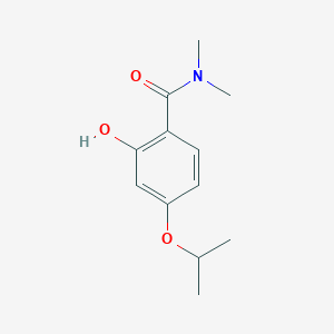 molecular formula C12H17NO3 B14833956 2-Hydroxy-4-isopropoxy-N,N-dimethylbenzamide CAS No. 1243280-84-3