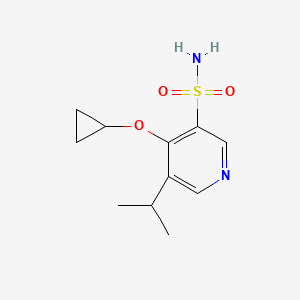 4-Cyclopropoxy-5-isopropylpyridine-3-sulfonamide