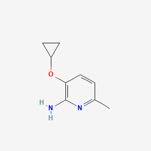 molecular formula C9H12N2O B14833984 3-Cyclopropoxy-6-methylpyridin-2-amine 