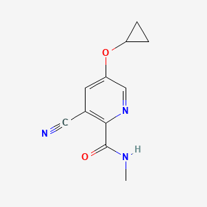 3-Cyano-5-cyclopropoxy-N-methylpicolinamide